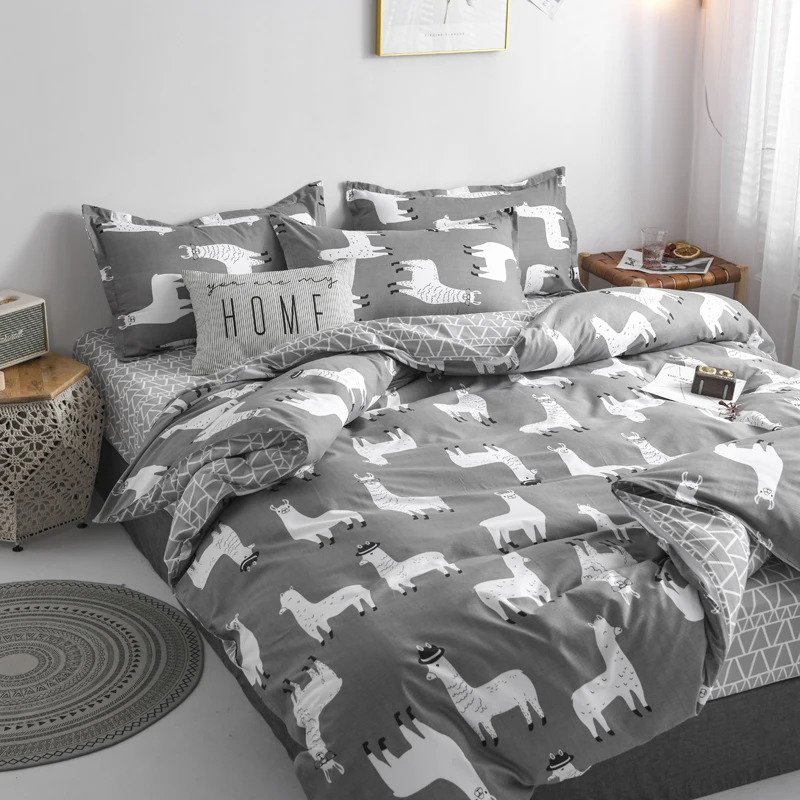 Новинка 2020 весенний Комплект постельного белья пододеяльник с оранжевым