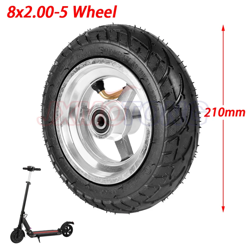 

Бескамерная шина 8x2.00-5, колесная шина 8X2.00-5, ступица колеса для электрического мини-велосипеда Kugoo S1 S2 S3 C3