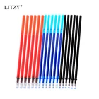 10 шт.партия стираемая ручка для пополнения 0,5 мм шариковая ручка синяячерная волшебная чернильная ручка для пополнения стержня гелевая ручка для школы офиса принадлежности для письма инструмент