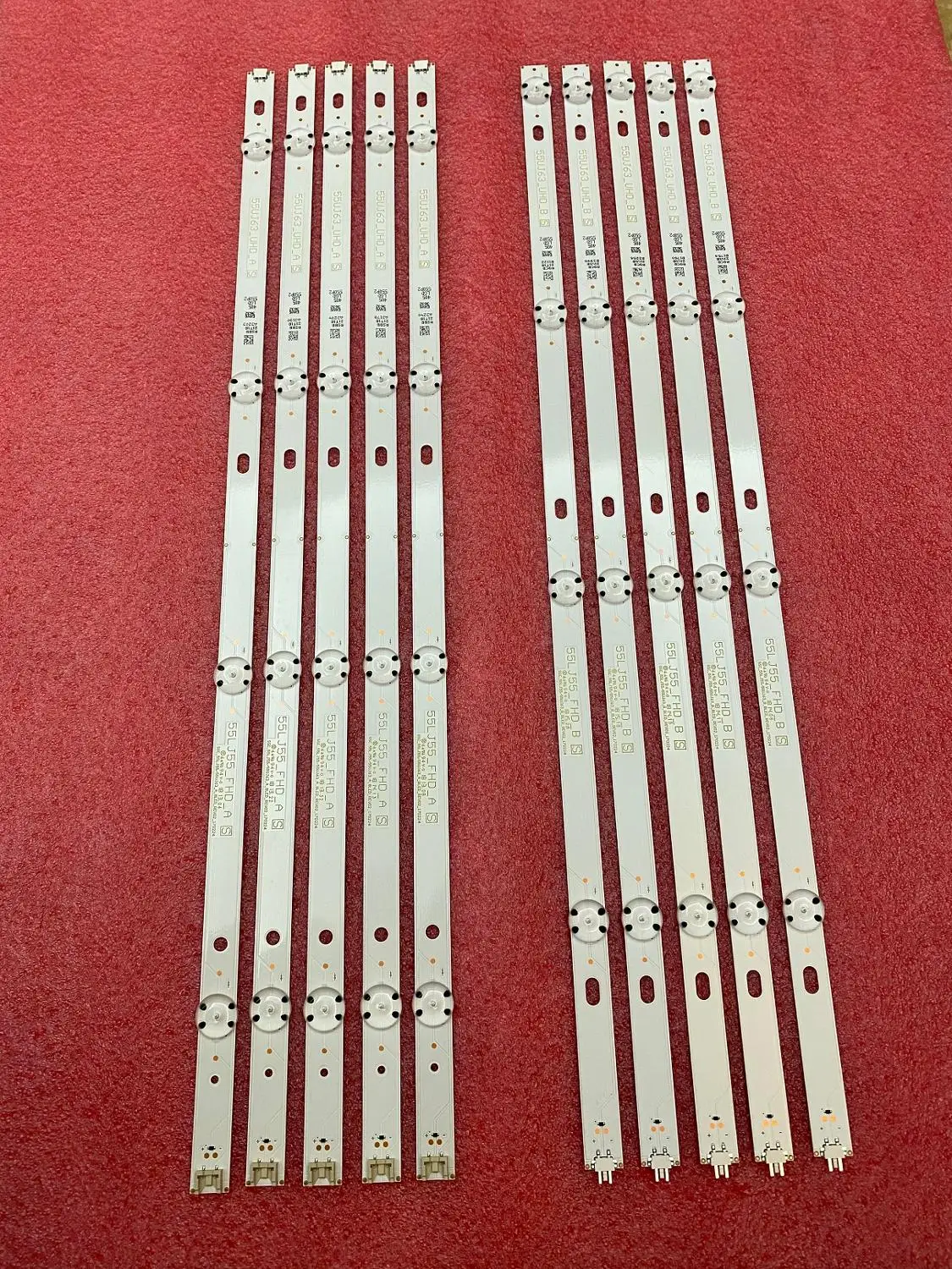 Новинка 10 шт./компл. Светодиодная лента для подсветки LG 55UJ6300 55UJ6307 55UJ635V 55UJ634V 55UJ630V