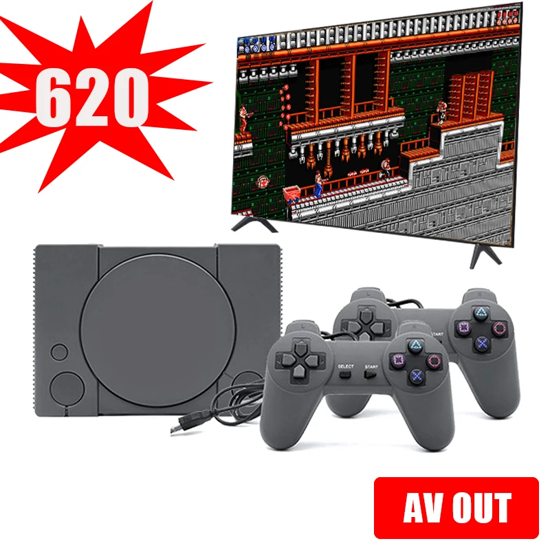 

Игровая мини-консоль для PS1, 620 классических ретро-игр