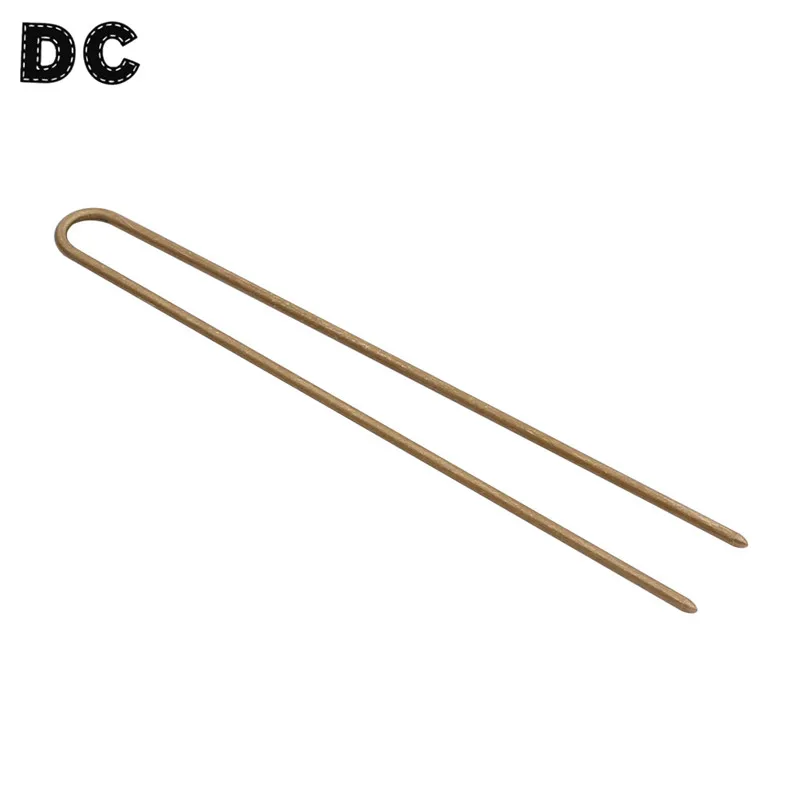 

5PCS/Lot 2x12x119mm Women Diy U Shape Hair Clip Gold/Silver/Rhodium/Bronze/Black Color Wedding Hair Pins Jewelry