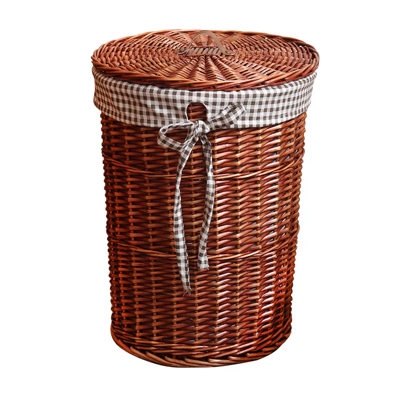 

Storage basket hamper rattan dirty clothes storage basket with lid dirty clothes debris storage box good willow basket