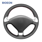 Оплетка из искусственной кожи, для Peugeot чехол рулевого колеса автомобиля, CC 307, 2004, 2005, 2006, 2007