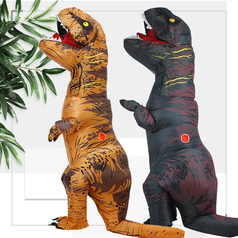 Детский надувной костюм динозавра Audlt аниме T-Rex костюмы для карнавала