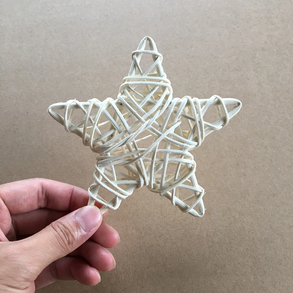Гирлянда из ротанга, лоза, сделай сам, Звездный венок, вечерние гирлянды, Рождественская елка, украшение на окно, украшение в виде звезды, Рождественская звезда, подарок из ротанга