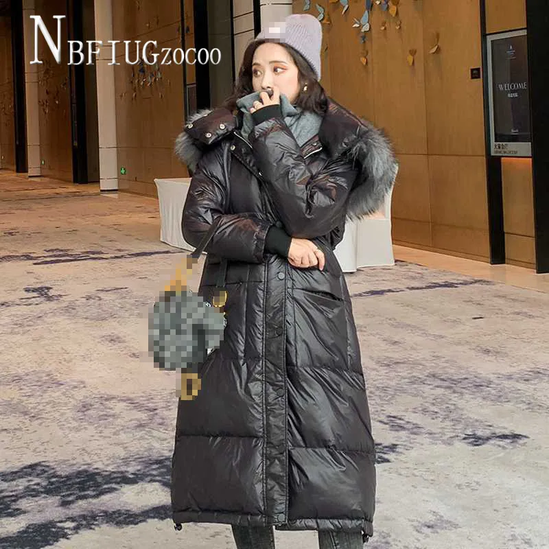 Цвета: черный и серый Искусственный меховой воротник Для женщин парки размера