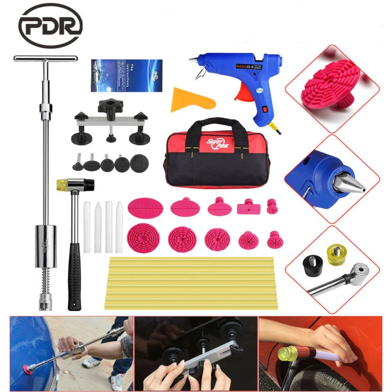 

PDR Tools Paintless Dent Repair Tool Auto Dent Puller Suction Cup Car Body Dent Damage Repair Hand Tool Pulling bridge hammer