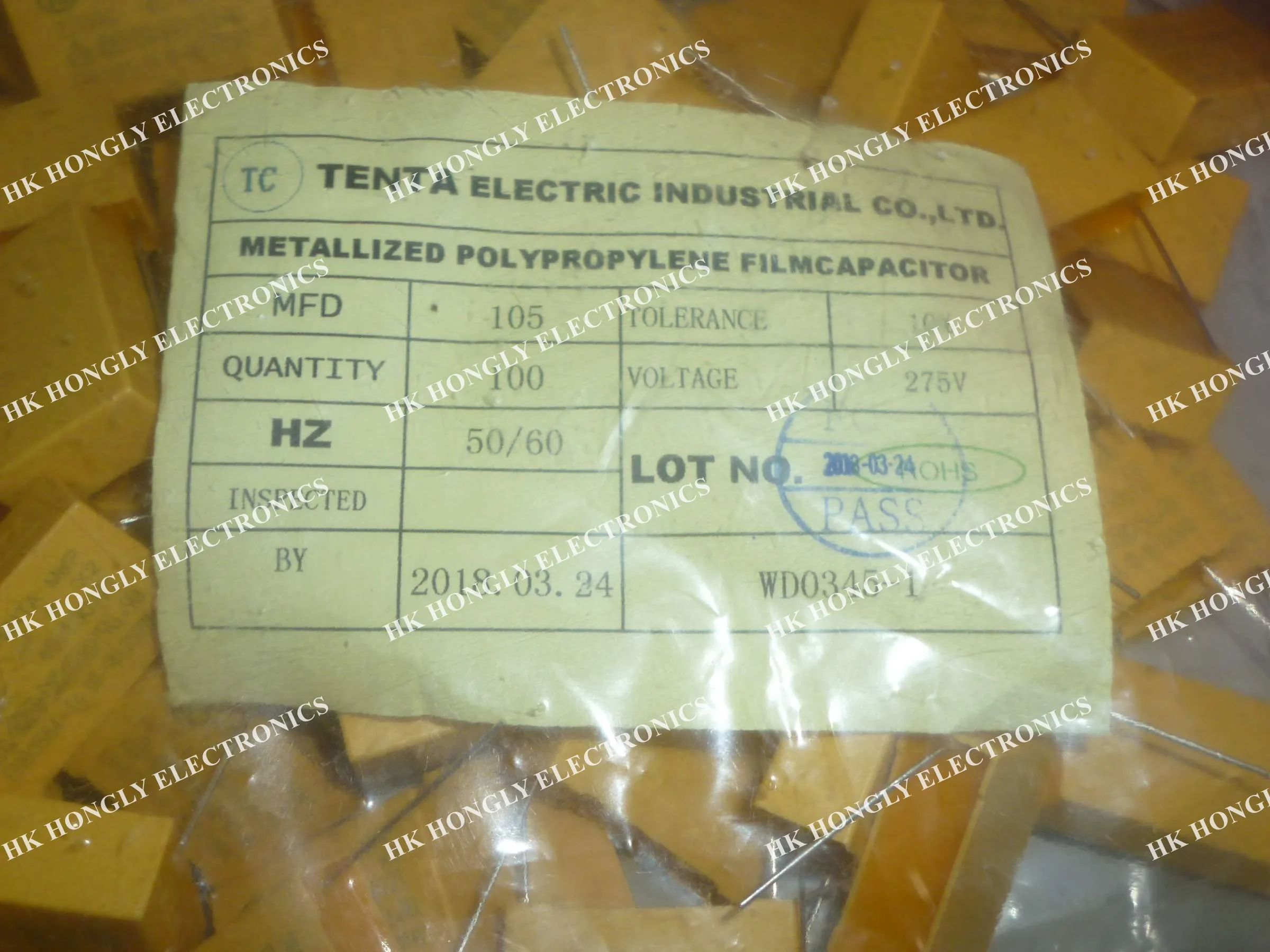 Конденсатор MKP 2 мкФ K x2 275V 225 P = 27 5 мм 1 0 105 20 шт.|Аксессуары для переключателей| |