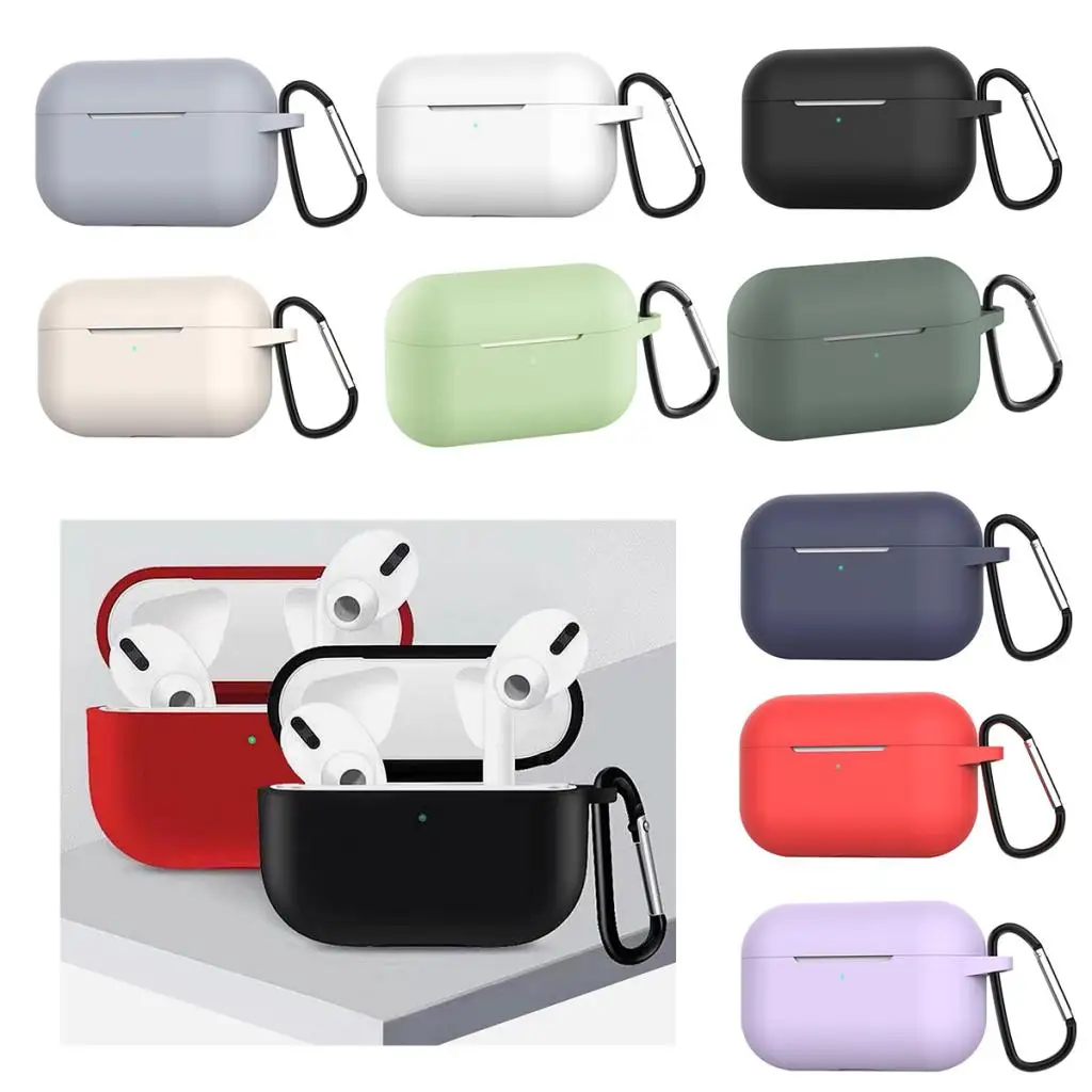Силиконовый ТПУ Bluetooth беспроводной чехол для наушников Airpods Pro защитный