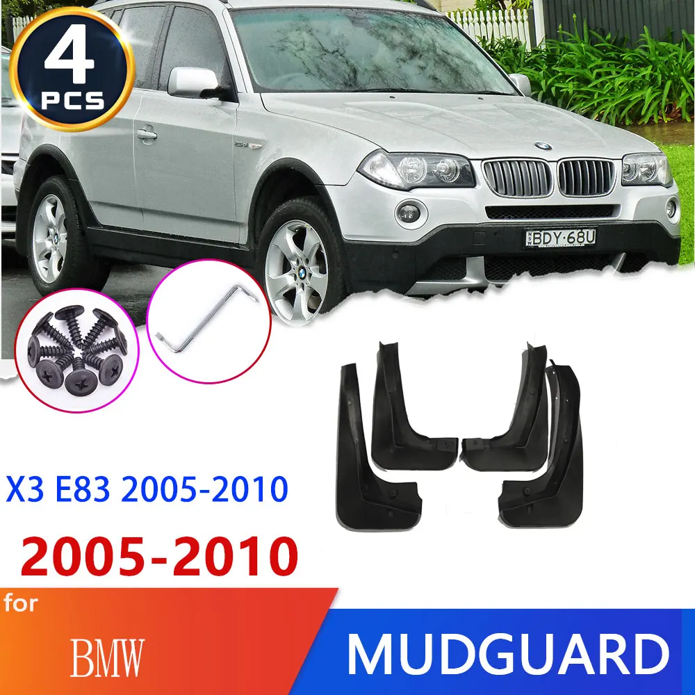 Guardabarros de alto rendimiento para coche BMW, accesorio de protección contra salpicaduras, para modelos X3, E83, 2005 a 2010, 2006, 2007