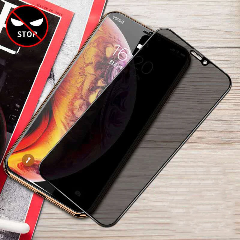 Закаленное стекло с защитой от шпионов защита экрана 9H изогнутая для iPhone 13 Pro Max 12