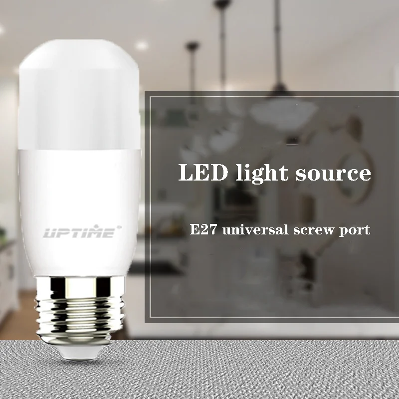 

LED Cylindrical Bulb E27 Screw Mouth Household Eye Protection Energy-saving Ceiling Rod Light 5W 7W 9W Tri-proof Bulb