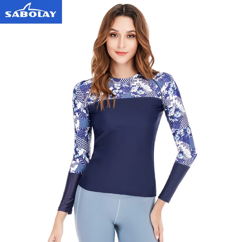 

Women's anti-sunscreen long-sleeved swimsuit Women's UPF 50+ surfing suit swimwear pants surfing water sportswear swimwear