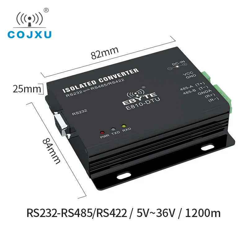 COJXU Industrial Grade Super Cost-effective Isolated Bidirectional Converter  E810-DTU(RS)  Combined EIA / TIA Aluminum Shell