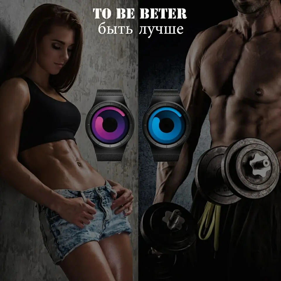 Лучшие Креативные мужские Спортивные Повседневные часы Кварцевые