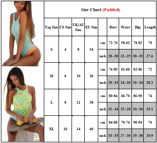 

Womens Swimming Suit Floral Padded Push Up One Piece Monokini Swimwear Swimsuit Bathing Suit One Piece Swimsuit 2021