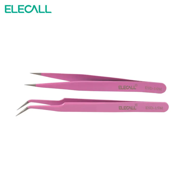 

ELECALL Makeup Eyelash Tweezers Extension Tweezer Fan Lash Eyebrow Tweezers Excellent Closure