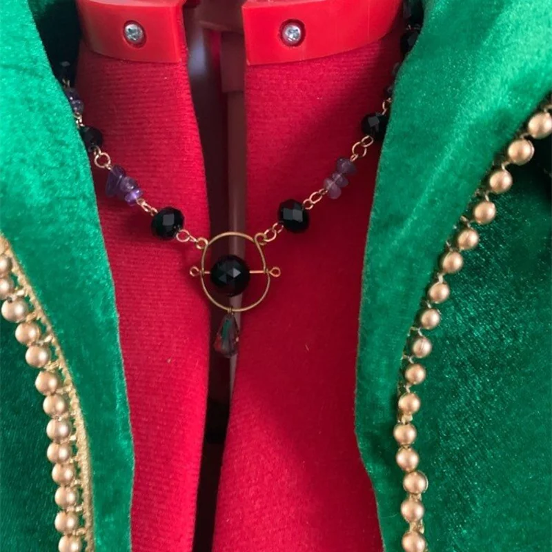 Новое ожерелье для косплея женское короткое из искусственных кристаллов подарок