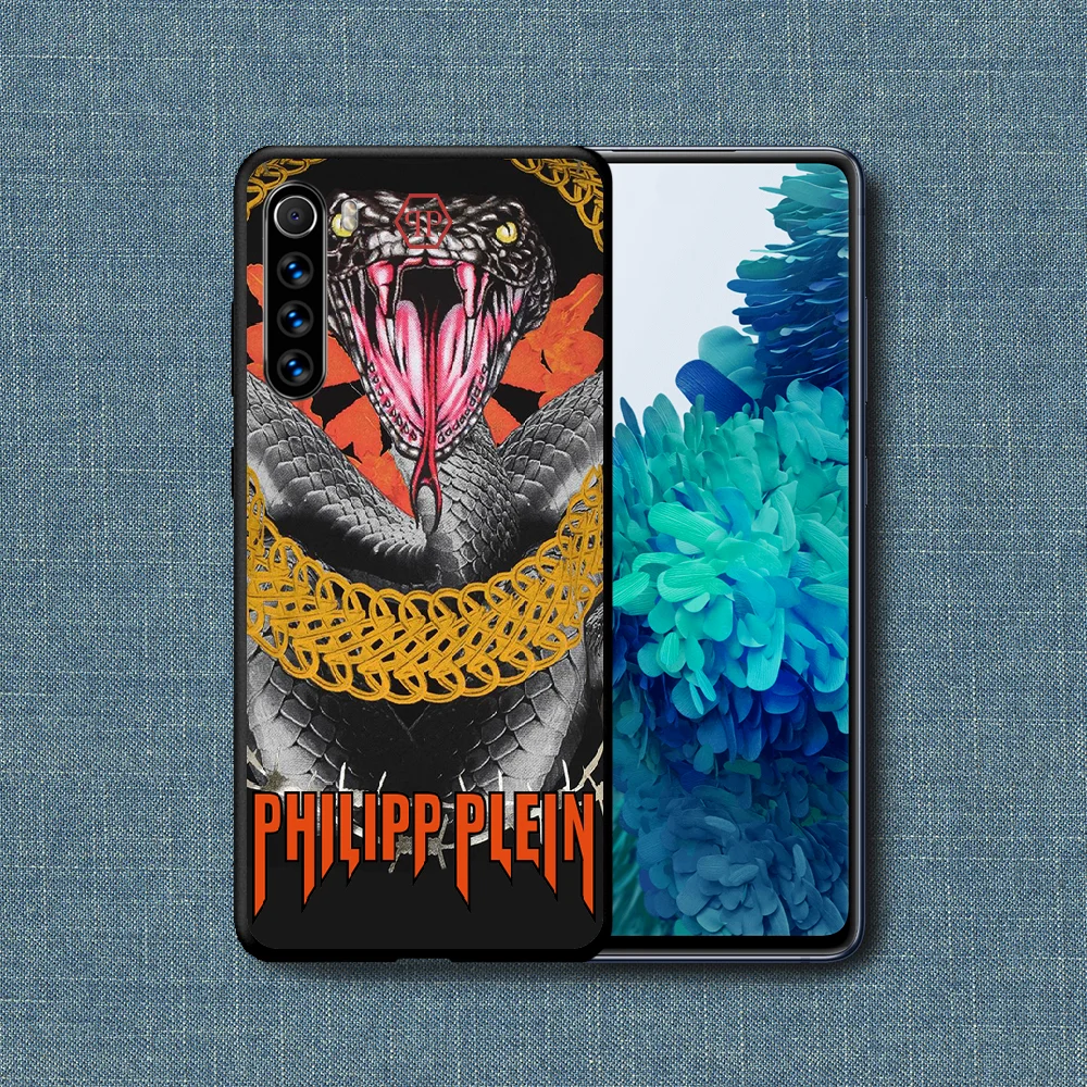 

Philipp QP Luxury Brand Phone Case For Xiaomi Redmi Note 7 8 8T 9 9S 4X 7 7A 9A K30 Pro Ultra black Coque 3D Waterproof Painting