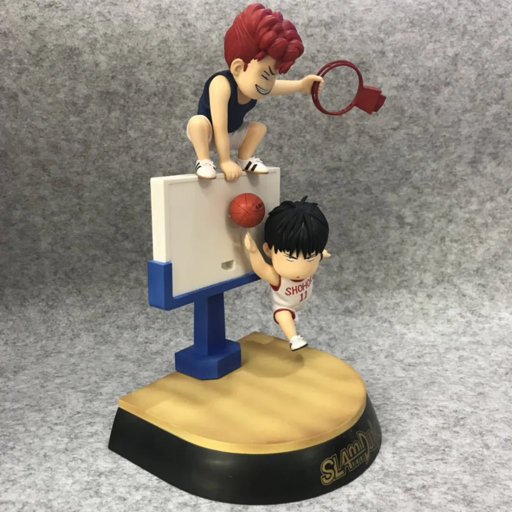 

Slam Dunk Hanamichi Sakuragi Action Figure 1/8 scale painted figure Scene Ver. Rukawa Kaede PVC figure Model Toy Anime Gift