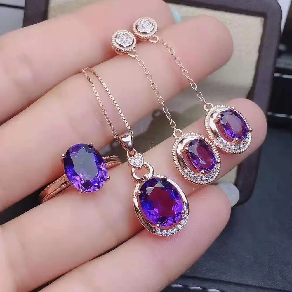 Комплект из кольца и серёг с кристаллами|Ювелирные наборы| |