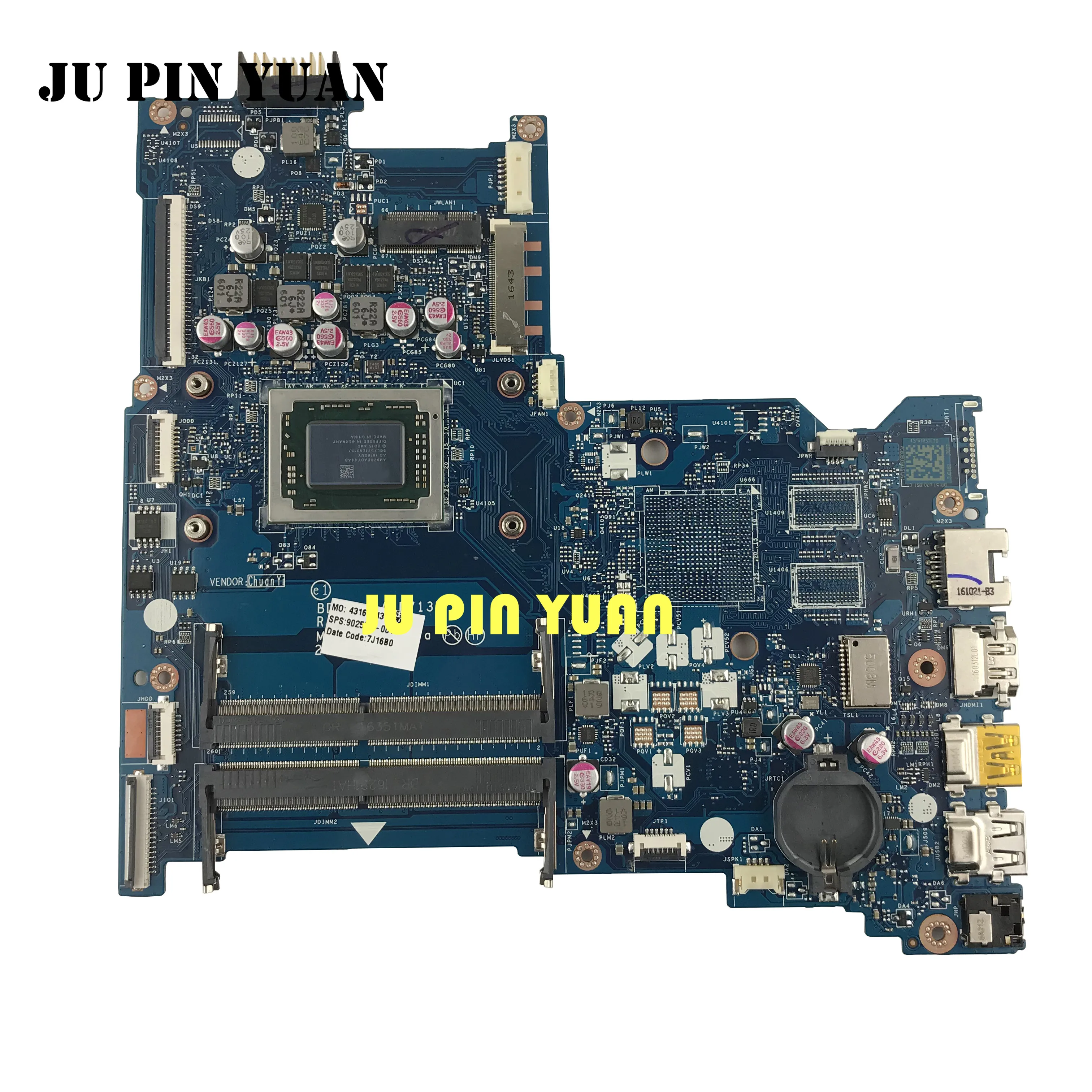 902570 001 601 для ноутбука HP 15 BA ba055nm материнская плата BDL51 с фонариком 501 полностью