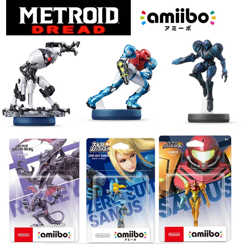

Nintendo Switch Amiibo Figure Super Smash Bros. Ridley zero Suit Samus Metroid For NS Wii U 2 Pack Set
