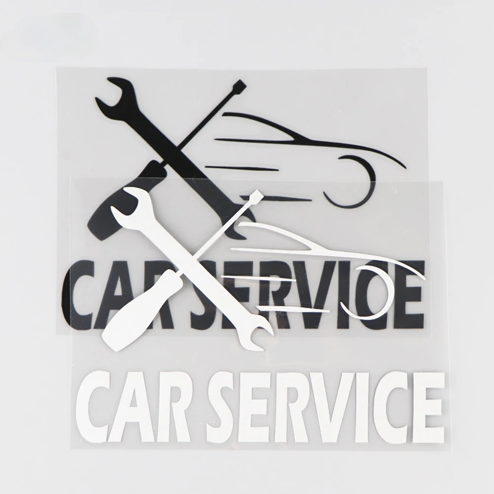 

15,7*11 см автосервис Творческий слово узор Виниловая пленка для оклеивания автомобилей, Стикеры наклейка мультфильм Стиль
