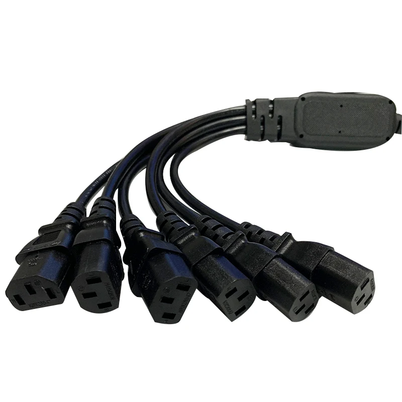 1 5 м Φ * C13 IEC320 C14 штекер к 6 Женский Удлинительный Кабель питания Шнур 3*0 75 мм