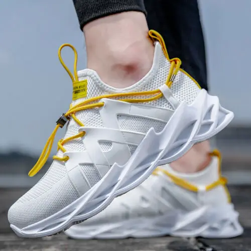 

Sneakers Mens Breathable Blade Running Shoes Athletic Fitness Gym Trainer Shoes