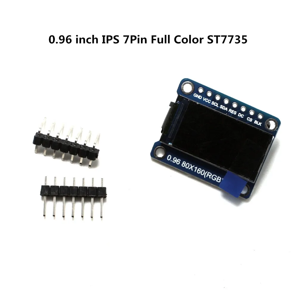 TFT дисплей 0 96 дюйма/1 3 дюйма IPS 7Pin SPI HD 65K полноцветный ЖК модуль ST7735 Привод IC 80*160 (не