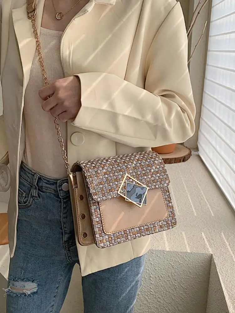 Элегантная женская квадратная сумка с клапаном новинка 2019 Высококачественная