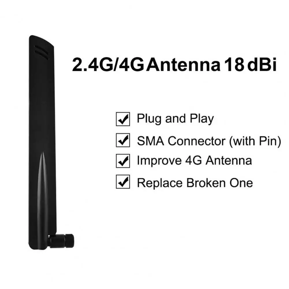 

Wireless Antenna Dual-band High Gain Universal 18 dBi 2.4G/4GHz SMA Male WiFi Aerial Booster for Router