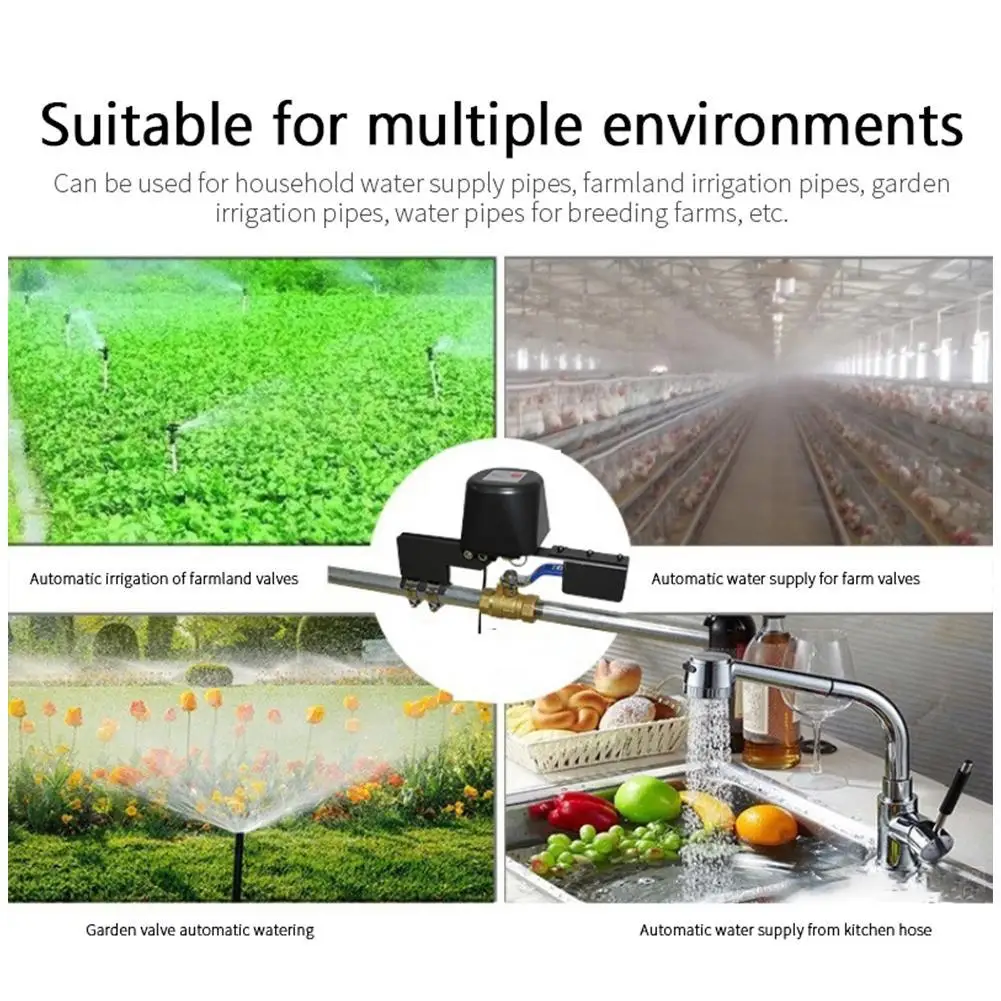 

Smart WiFi Water Valve Gas Valve Smart Home Water Shut Works Google Off Alexa Home App Smart Life Controller With W9Z9