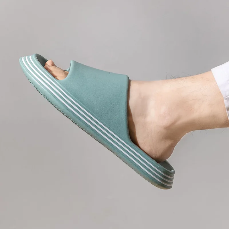 

2021Unisex Men's Slippers Home EVA Thick-soled Non-smelly Foot Feeling Soft Lover Sandals Slippers Summer Beach Flip Flops Shoes