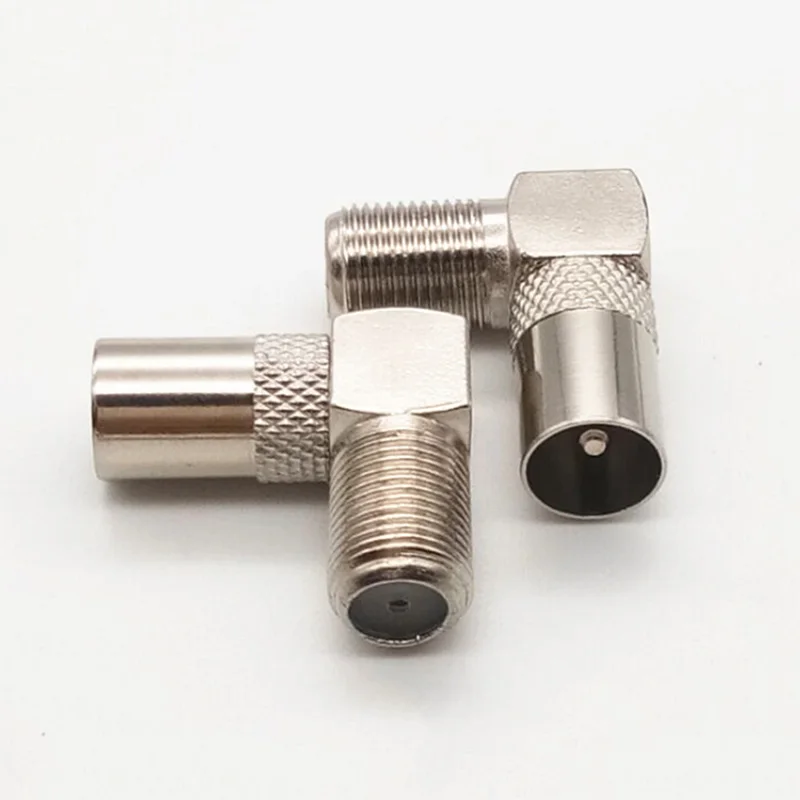 5 шт. 90 градусов прямоугольный ТВ антенна кабель Разъем RF коаксиальный F мама к