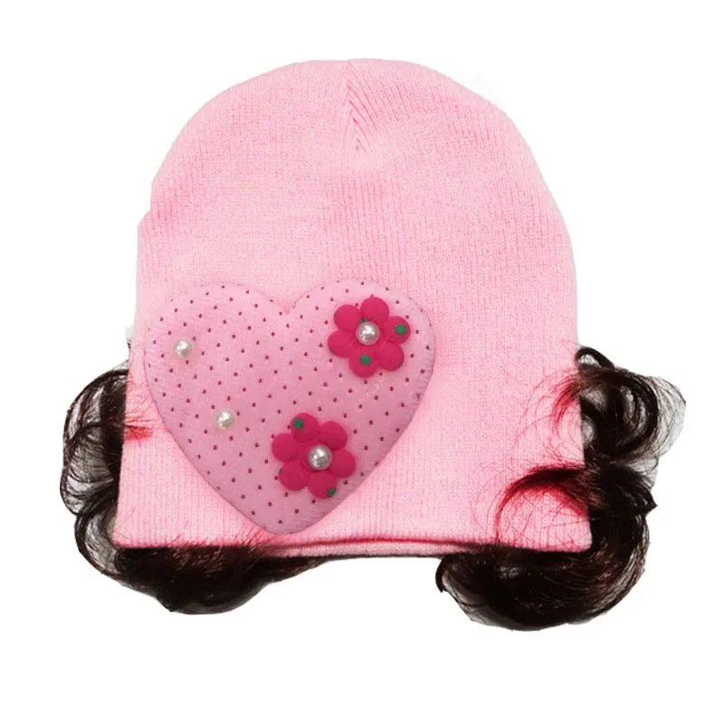 

Baby Hair Accessories Love Heart Toddlers Infant Baby Headband Hair Band Headwear Wig Hat PK Accessories For Hair