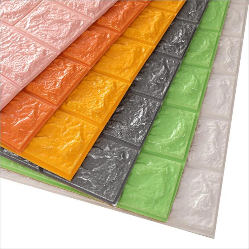 3D имитация кирпичной стены наклейки водонепроницаемые самоклеящиеся обои для