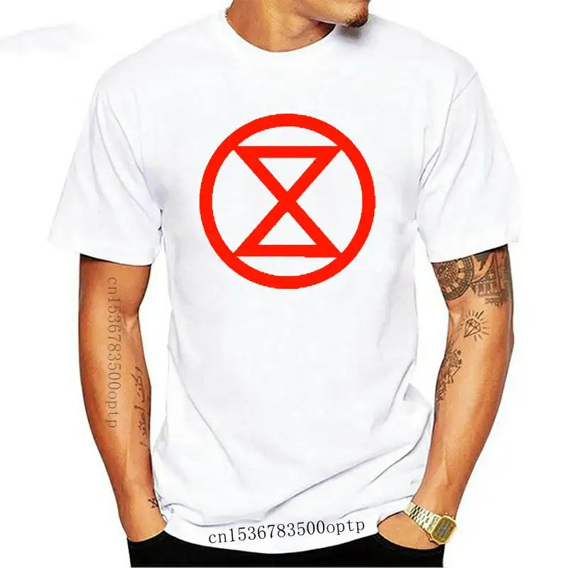 

(Красный девиз) футболка с изображением арракции вымирания, климатическая футболка ChangeUnisex, протест