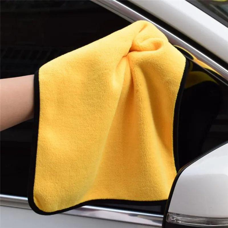 

Car Wash Coral Fleece Towel Car Cleaning And Drying Edging Towels Car Care Cloth Can Hang Car Care Wash Towel