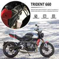 black new motorcycle radiator guard protector grille cover for trident 660 trident660 2021