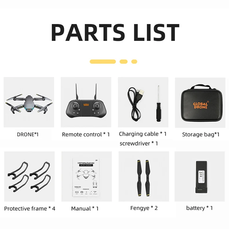 

KaKBeir Drone 1080P HD WiFi fpv drone height keeps one-button return Quadcopter RC helicopter VS gd89 pro drone camera dron