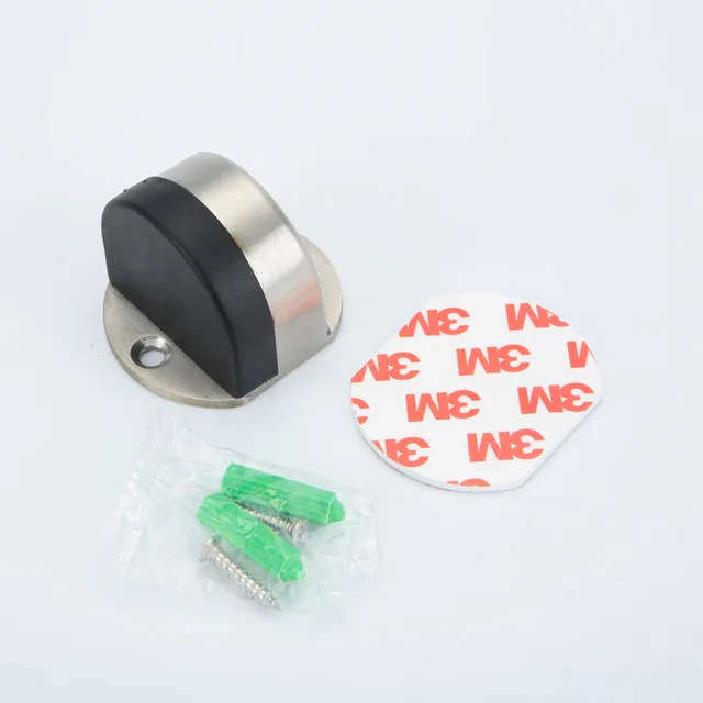 Дверной стопор двойного назначения из нержавеющей стали дверные держатели фиксатор напольный без гвоздей дверные упоры наклейка дверной стопор