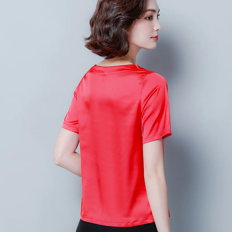 Women's Summer Blouses Short Sleeve Chiffon Blouse Green Shirts Plus Size Tops Womens and Clothing 3743 50 | Женская одежда