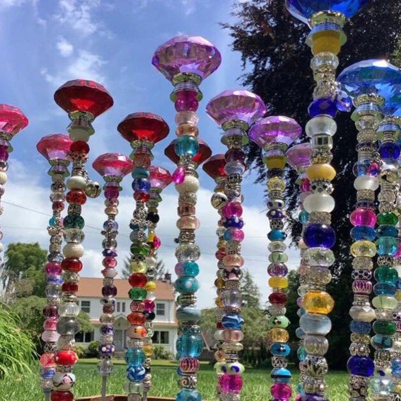 

Украшение для цветочного горшка HANW88, сказочный садовый декор ручной работы, цветная нить мечты, украшение для дома и улицы