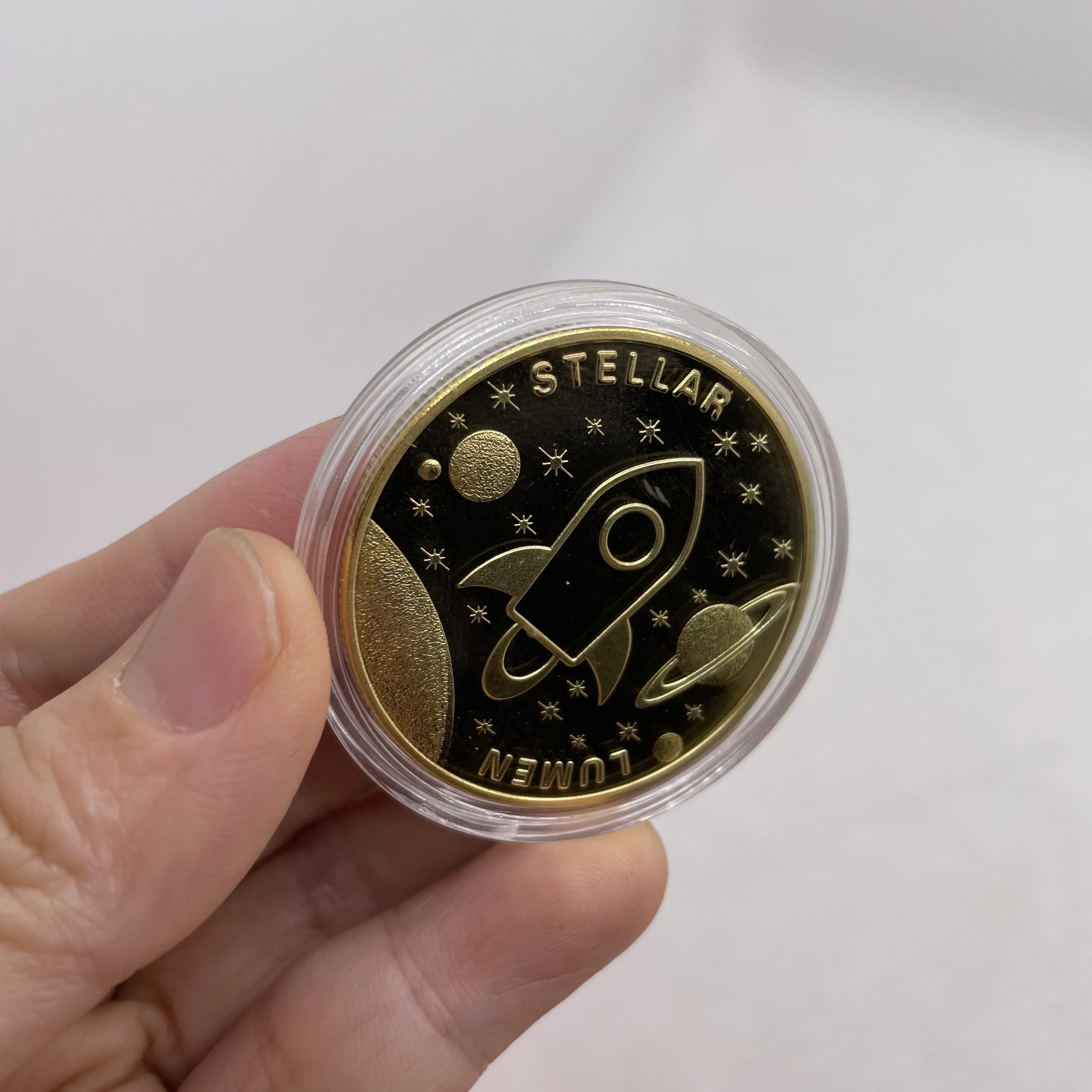 CO37 люмен Stellar XRP мы доверяем цифровым валютам Позолоченные памятные криптовалюты