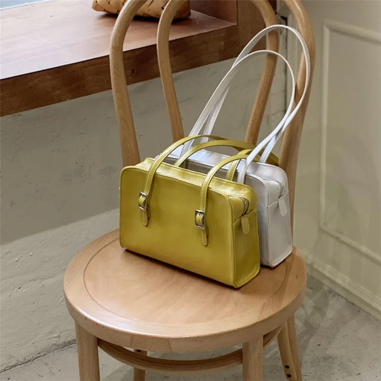 

women bag PU Flap simple vintage Fashion Solid Zipper Soft handbag Shoulder Bags Euro-America style French luxury designer bag