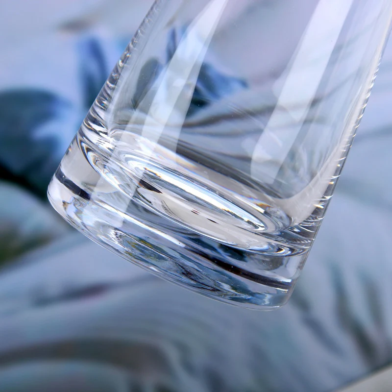 Креативная прозрачная стеклянная ваза с высокой талией украшение для дома