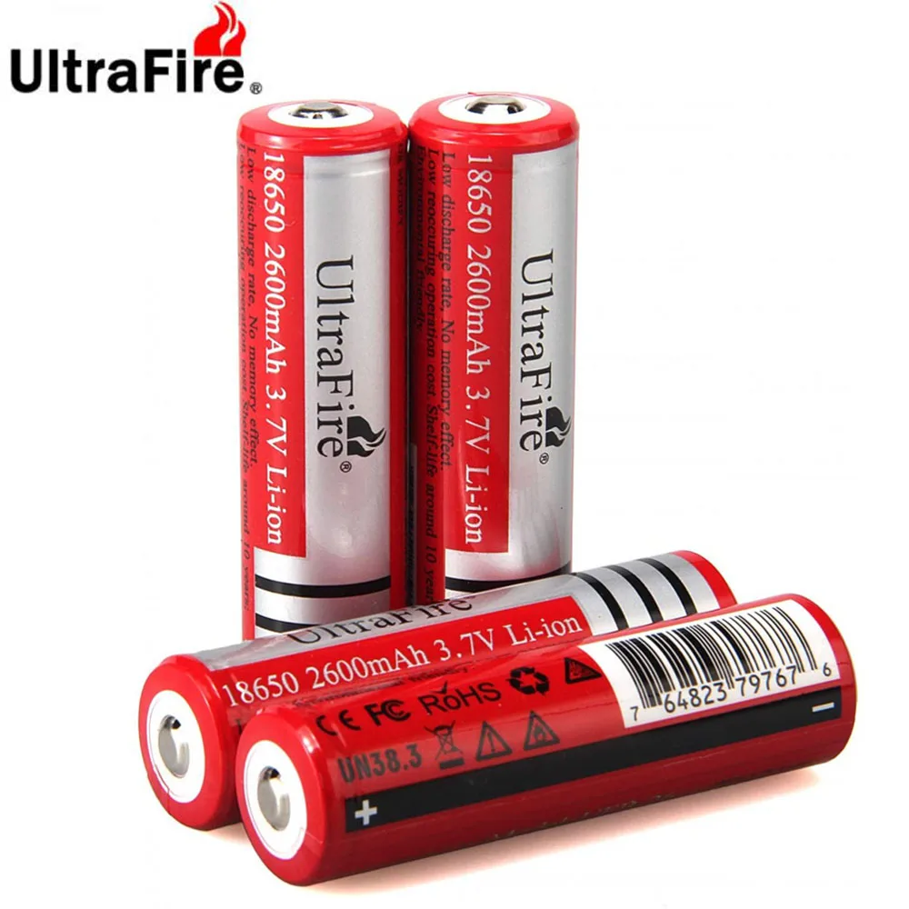 Литий-ионная аккумуляторная батарея UltraFire 3 7 в 18650 мАч с печатной платой |
